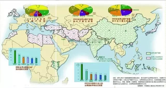2002年世界主要产茶国分析图